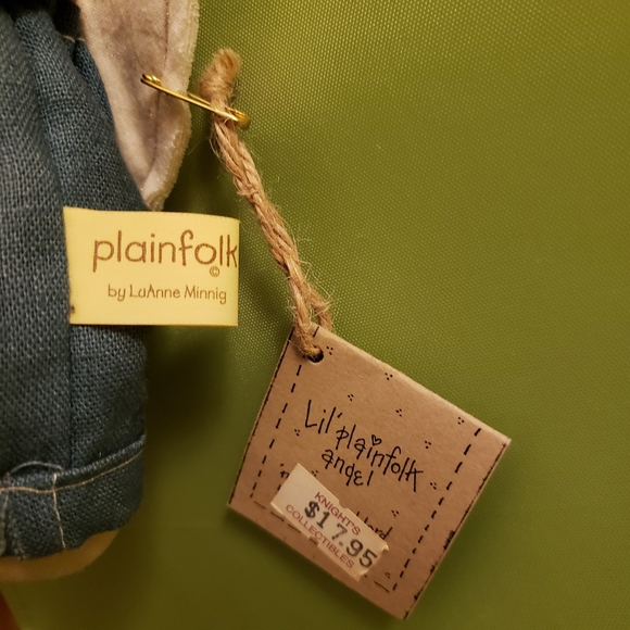 Vintage 1994 Lil' Plainfolk Angel by LuAnne Minnig - Lion Angel Ornament - NWT - Picture 6 of 6